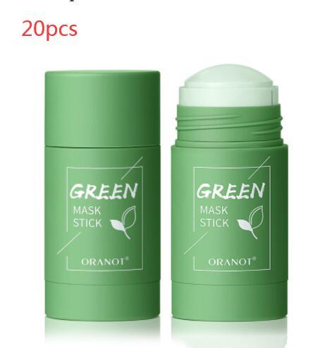 Green Tea Solid Mud Mask Moisturizing Deep Green tea 20pcs 0 Zimivas