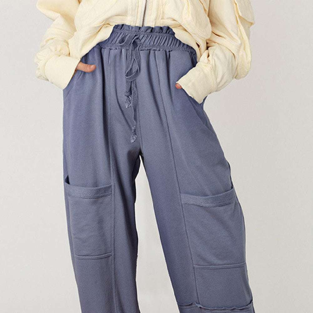 Versatile Multi-pocket Harem Pants For Women 0 Zimivas