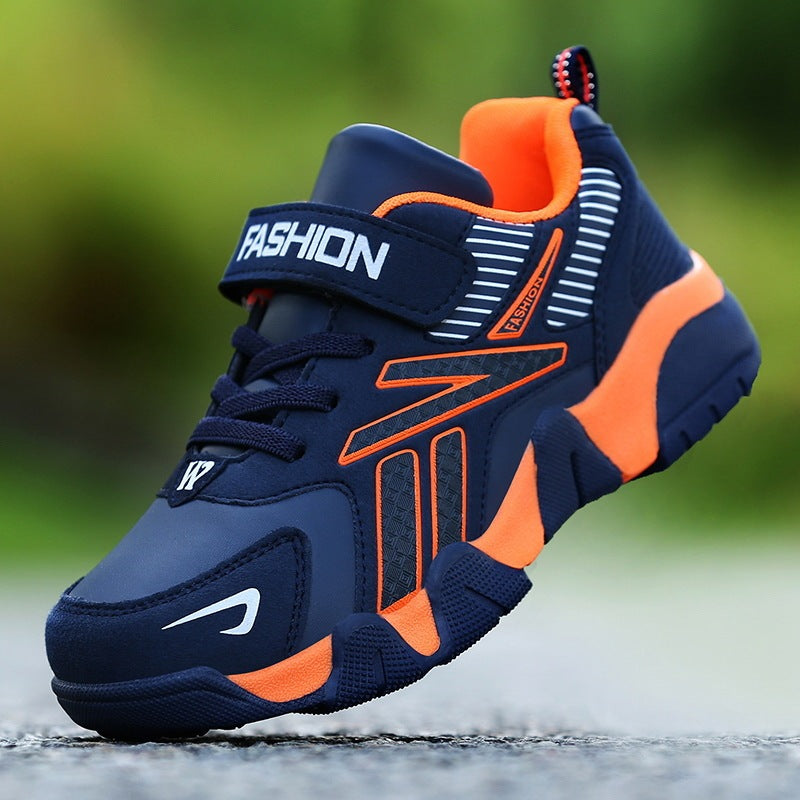 Middle School Children's Sports Shoes Basketball Shoes Boys Sports Shoes Running Shoes Orange 0 null