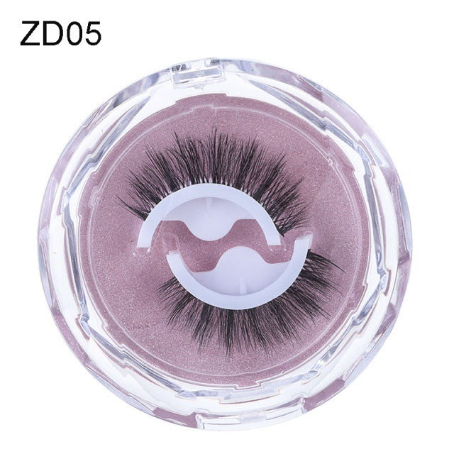 Self-adhesive Reusable Glue-free Eye Lashes With Natural Curl ZD05 0 null