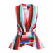 Sleeveless V-neck ruffled striped shirt Women Clothing Zimivas