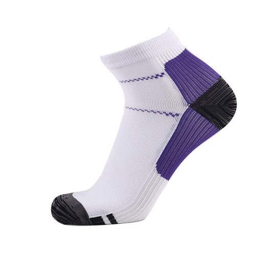 Ankle Guard Compression Zimivas Men's and Women's Socks White purple fashion accessories Zimivas