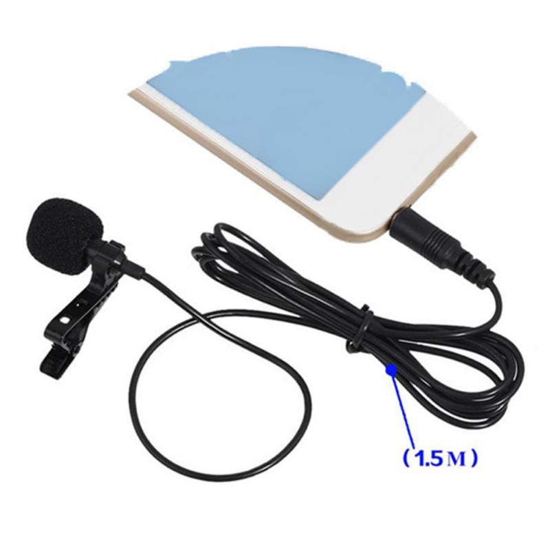 Portable clip Condenser Microphone Mobile Phone Universal 3.5MM 0 null