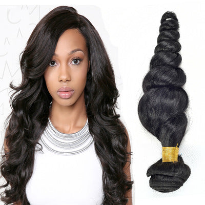 Loose wave real hair wig hair curtain vrigin hair Wig Zimivas