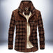 Winter Jacket Men Thicken Warm Fleece Jackets Coats Pure Cotton Plaid Jacket Military Clothes 0 Zimivas