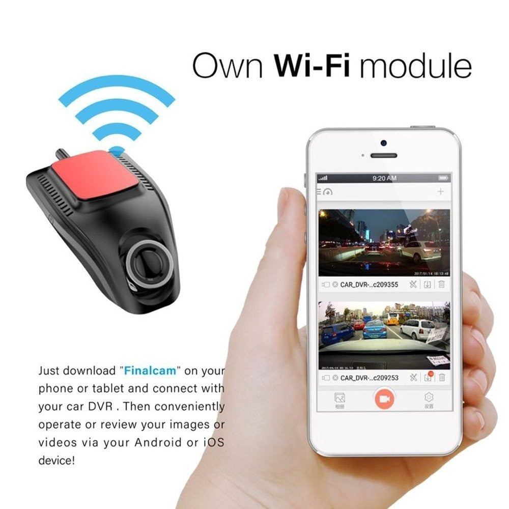 Small Eye Dash Cam Car DVR Recorder Camera With Wifi Full HD automobiles Zimivas