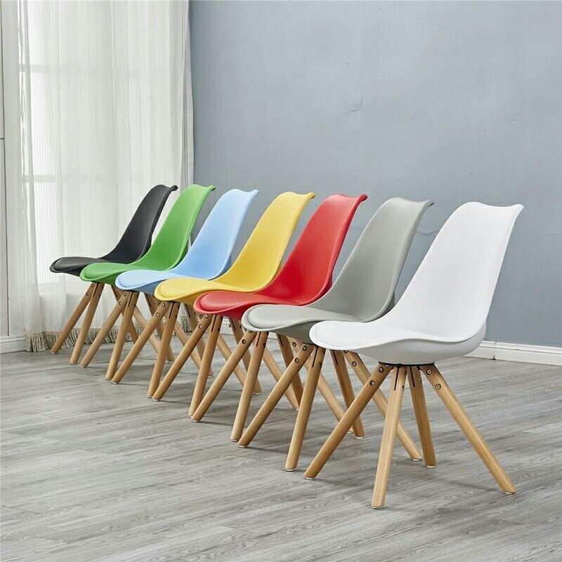 Nordic Tulip Colored Dining Simple Eames Office Chair Furniture Zimivas