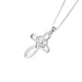 925 Sterling Silver Cross Pendants for Necklaces, Sweet Jewelry For Women GNX13884 necklace Zimivas