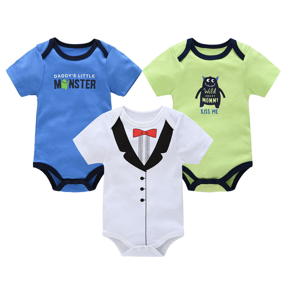 3 pics New short sleeve baby clothes Combo11 0 Zimivas