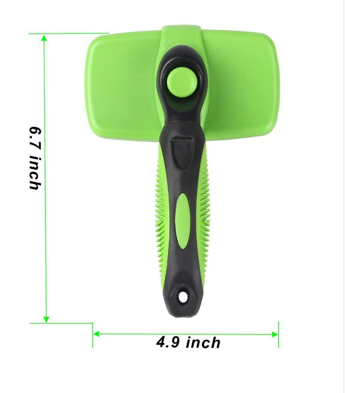 Compatible with Apple, Benepaw Premium Auto cabello limpio perro cepillo impermeable cómodo pequeño perro grande peine de aseo de mascotas herramientas gato encaja varios cabello Green 0 null