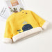 Baby plush warm clothes sweater Yellow kids & baby Zimivas