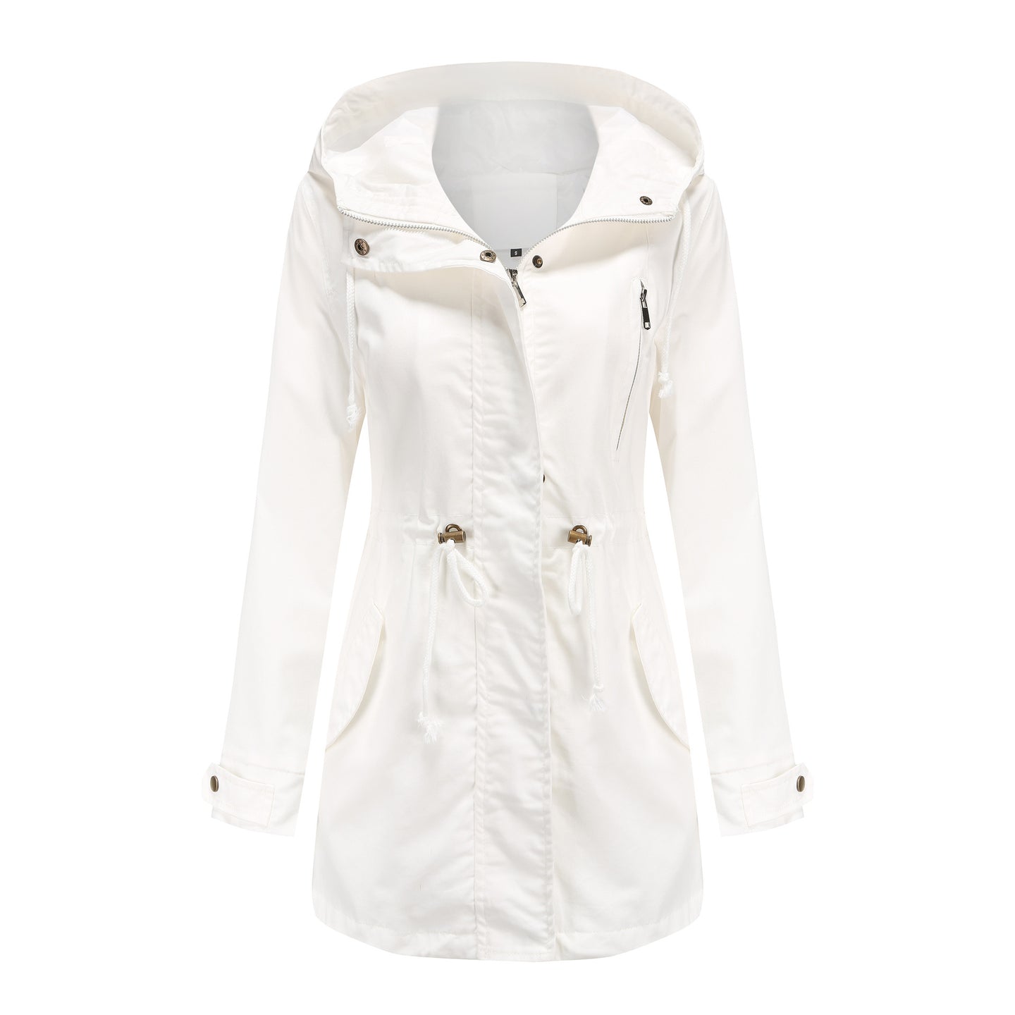 New Cotton Anorak Women's Spring And Autumn Coat White 0 null