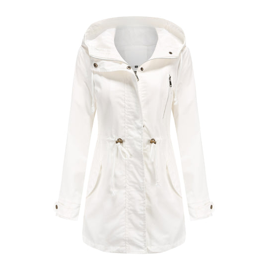 New Cotton Anorak Women's Spring And Autumn Coat White 0 null