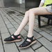 Wet water sandals for women with sloping heels soft soles anti slip and fashionable toe Roman thick soled sandals eprolo