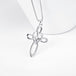 925 Sterling Silver Cross Pendants for Necklaces, Sweet Jewelry For Women GNX13884 necklace Zimivas