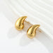 Metal Water Drop Earrings With A Sense Of Niche Luxury Golden Teardrop Jewelry Zimivas