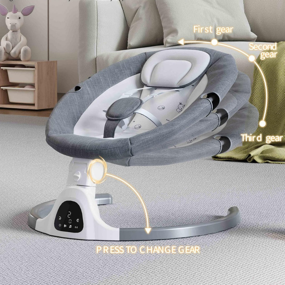 Baby Electric Smart Rocking Chair Coax Sleeping Multifunctional Cradle 0 null