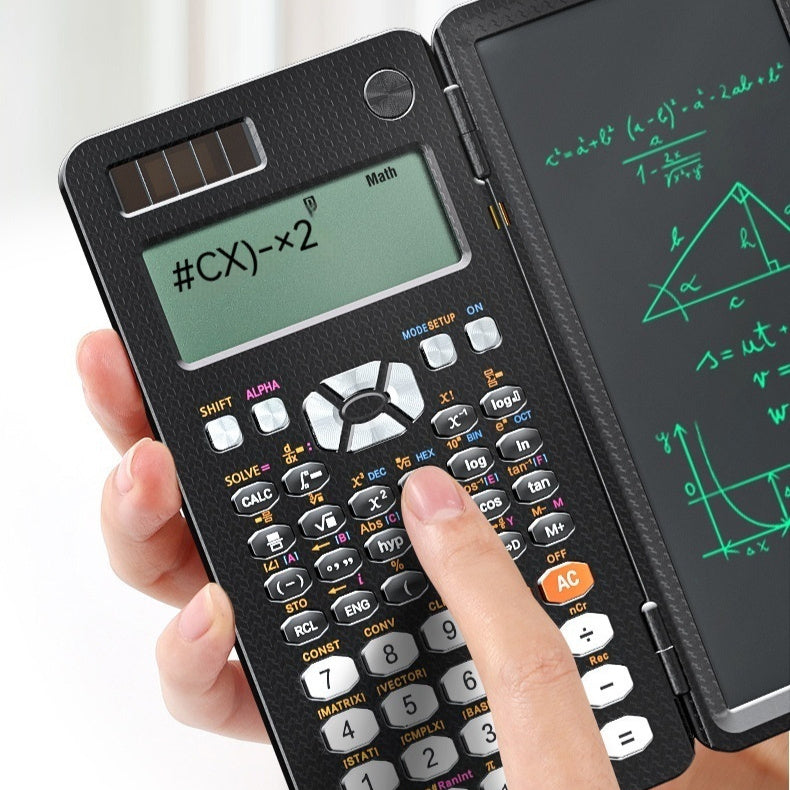 2 In 1 Foldable Scientific Calculators Handwriting Tablet Learning Function Calculator Foldable Desk Scientific Calculators Computer & office Zimivas