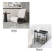 Simple Design Single Sofa Chair Modern Flannel Accent Chair, Small Upholstered Leisure Sofa Chair,One-Piece Stainless Steel Frame, Armless Wingback Club Chairs for Living Room Bedroom Grey set D Furniture Zimivas