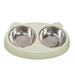 Dog Bowls Double Dog Water And Food Bowls Stainless Steel Bowls With Non-Slip Resin Station, Pet Feeder Bowls For Puppy Medium Dogs Cats Green 5 null