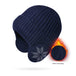 Thermal Knitting Woolen Cap Men's Fleece-lined Thickened Winter Trending Products Navy Blue 0 null