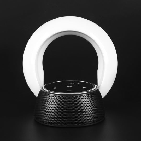 Creative Bluetooth Subwoofer Stereo Speaker LED Desk Lamp Stepless Dimming Folding Touch Atmosphere Night Light speaker Zimivas