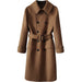 Men's New Long Knee Length Woolen Coat 0 null