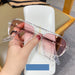 Personality Hollow Trend Men And Women Sunglasses Sunglasses Box powder 0 null