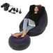 Inflatable Air Mattress Lazy Sofa Deck Chair Comfortable Leg Stool Rest Single Beanbag for home and Outdoor Use eprolo