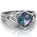 Topaz engagement ring Creative personality Rainbow ring 6 Jewelry Zimivas