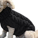 New Pet Sweater Dog Clothes Pet Supplier Winter Warm Clothing Black 0 null