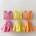 Fashionable Clothing Suit Baby Leisure Children's Clothing Candy Color kids & baby Zimivas