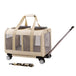 Large Pet Trolley Bag Cat Beige Breathable Type Average Size 0 null