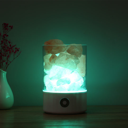 USB Crystal Light Himalayan Salt LED Lamp 0 null