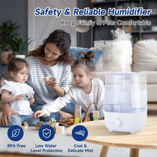 Low Water Level Protection Without Bisphenol A 4L Mechanical Humidifier Humidifier Zimivas