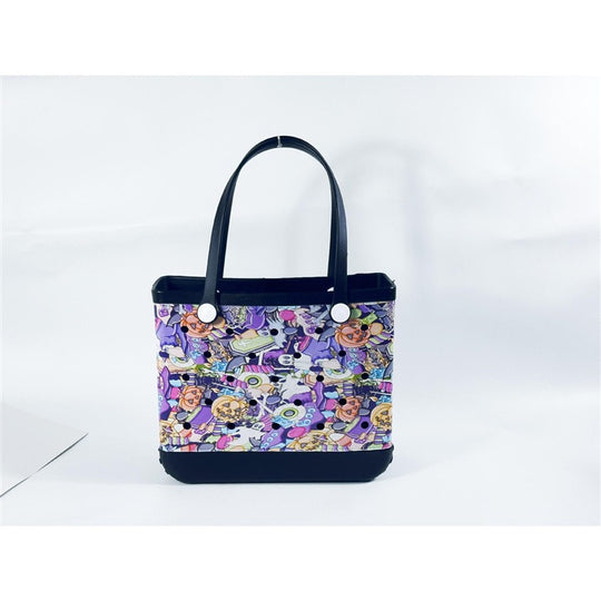 Dongdong Beach Storage Bag Handbag Printed EVA Outdoor Basket Pet Bag Halloween 2 Medium size (38 * 32 * 13) eprolo