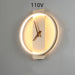 Nordic Wall Lamp Bedroom Bedside Lamp Clock Modeling Lamp Golden round style110V 0 null