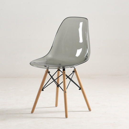 Simple Transparent Plastic Chair Meal Simple And Creative Transparent grey 0 null