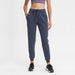 Simple Straight Sports And Leisure Elastic Ankle-tied Cropped Pants 0 Zimivas