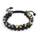 Tiger Eye Couple Bracelets Matte Black Agate Beads Bracelet 0 null