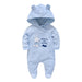 Baby clothes newborn one-piece Light blue 0 Zimivas