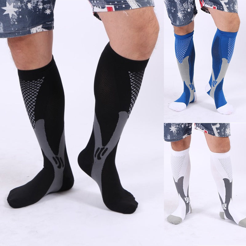 New Stretch Sports Pressure Men's And Women's Riding Soccer Socks 0 null