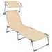 Outdoor Awning Camping Lounge Chair Tri-fold Bed 0 null