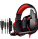 Wired Gaming Headset Headphones Surround Sound Deep Bass Stereo Casque Earphones With Microphone Black and red Consumer Electronics Zimivas