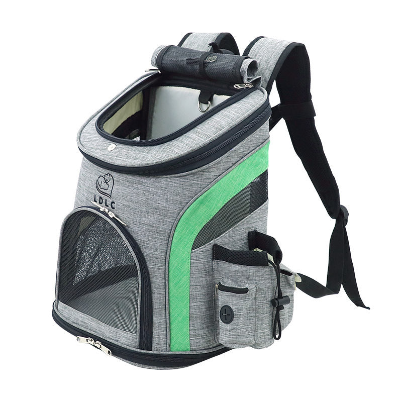 Ldlc Qi Sheng Pet Bag Amazon Explosion Pet Backpack Oxford Cloth Out Portable Cat And Dog Shoulder Pet Bag Green M 0 null