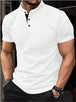 Summer New AliExpress Amazon Polo Shirt Zipper Pocket Men's Sports Polo Shirt Factory Wholesale White 0 null