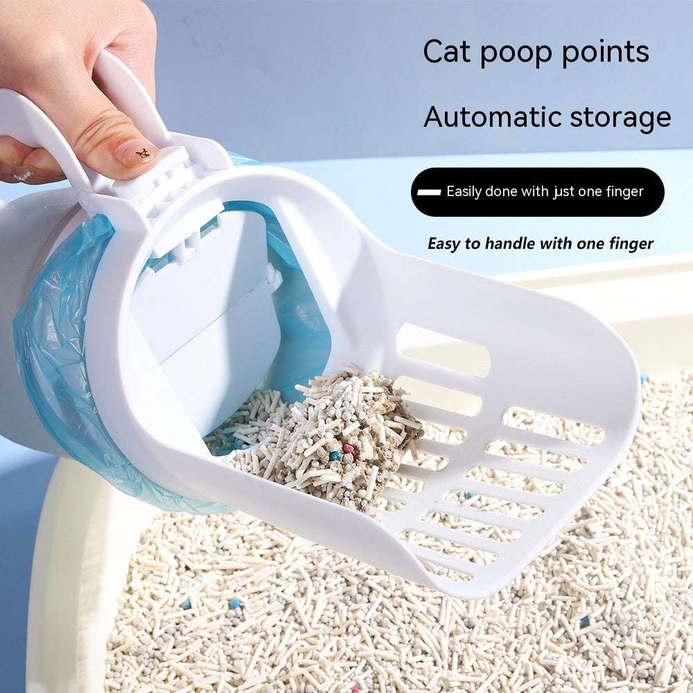 Upgrade Widen Cat Litter Shovel Scoop With Refill Bags Large Cat Litter Box Self Cleaning Cat Waste Bin System Pet Supplies Pet Products 0 Zimivas