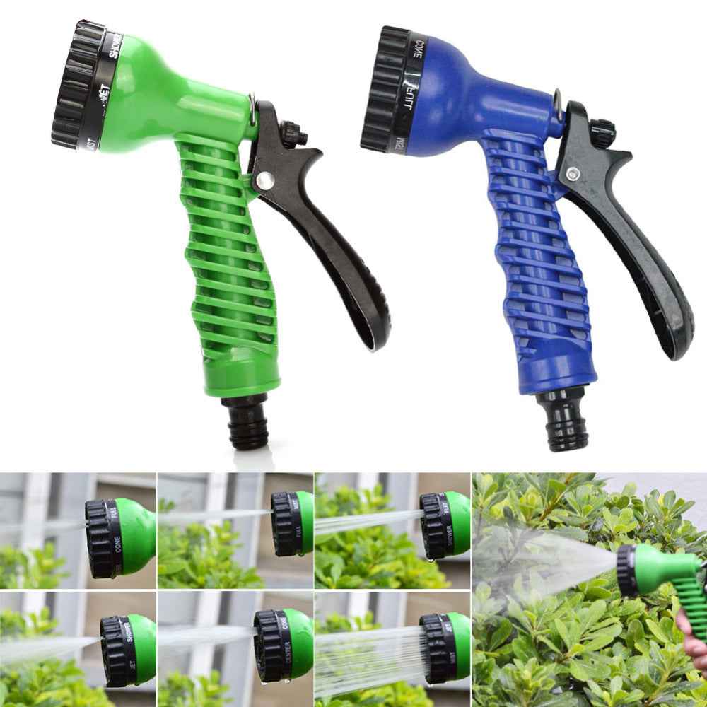 Latex Natural Telescopic Water Hose High Pressure Car Wash Water Gun Watering Flower Watering Vegetable Hose Summer Home, Garden & Furniture Zimivas