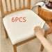 Waterproof Dustproof Chair Cover Faux Leather Leather Cover Universal Beige Length And Width 35to50cm 6PCS 0 null