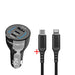 Fast Charge Laptop Tablet Mobile Phone Travel Multi-function Car Charger Black Car charger Apple cable 0 Zimivas